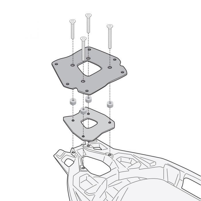 KAPPA - KR5123 Top Box Rack for BMW C 400 GT (19>24)