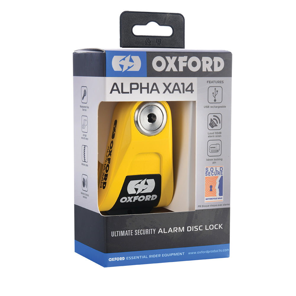 OXFORD - Alpha XA14 Alarm Disc Lock (14mm)
