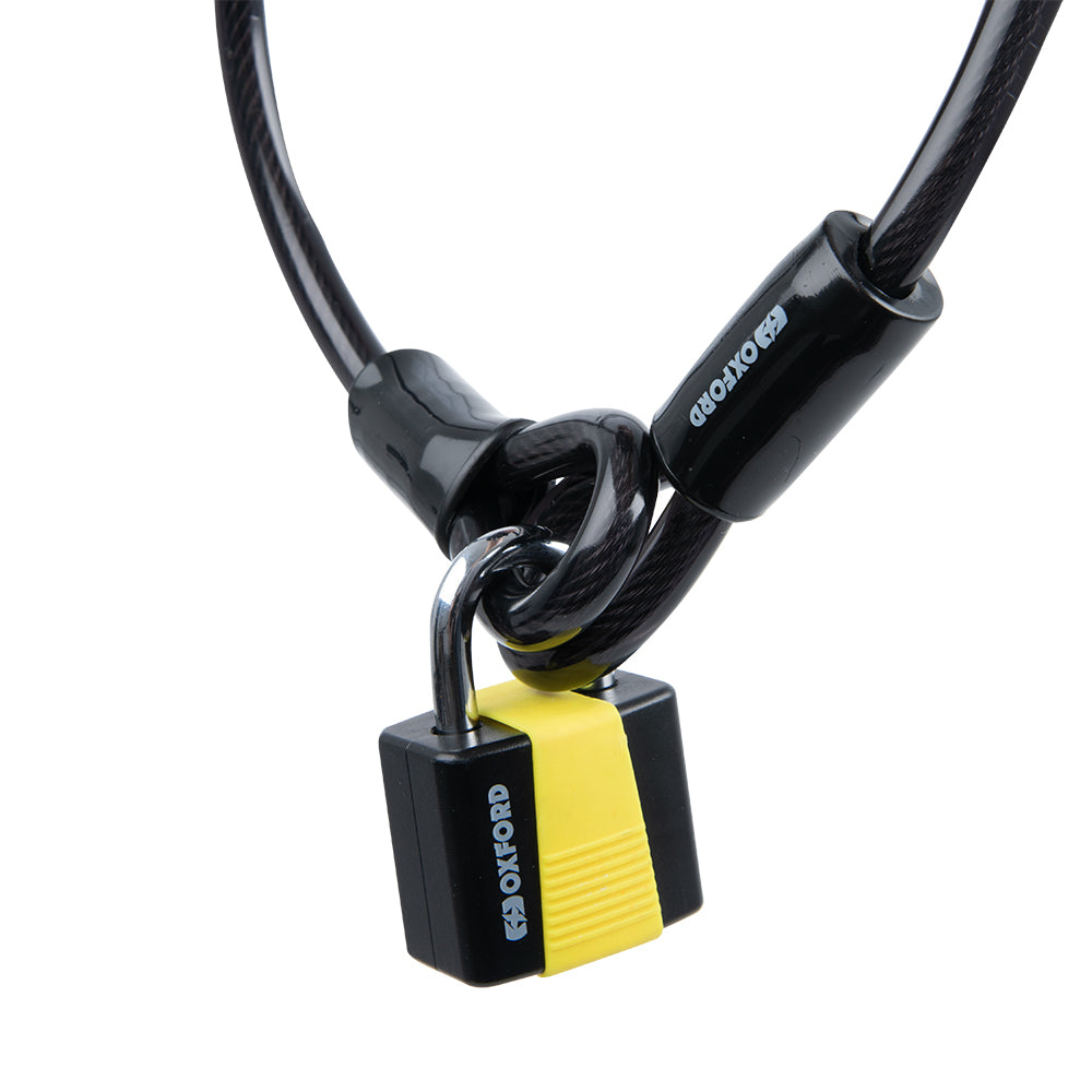 OXFORD - Loop Cable Lock & Padlock (1.8mx10mm)