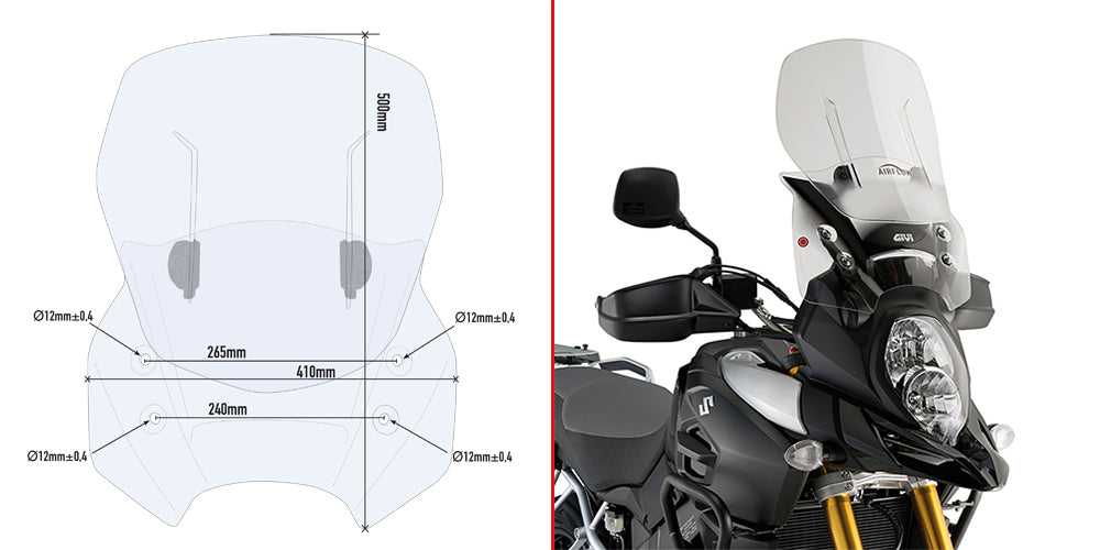 GIVI - AF3105 Screen for Suzuki DL1000 V-Strom (14>19)