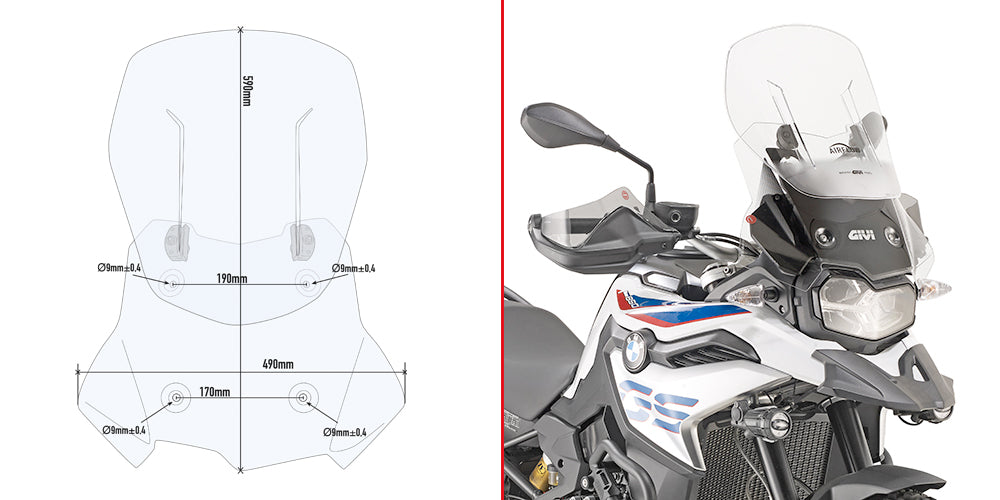 GIVI - AF5127 Screen for BMW F750GS / F850GS (18>21)