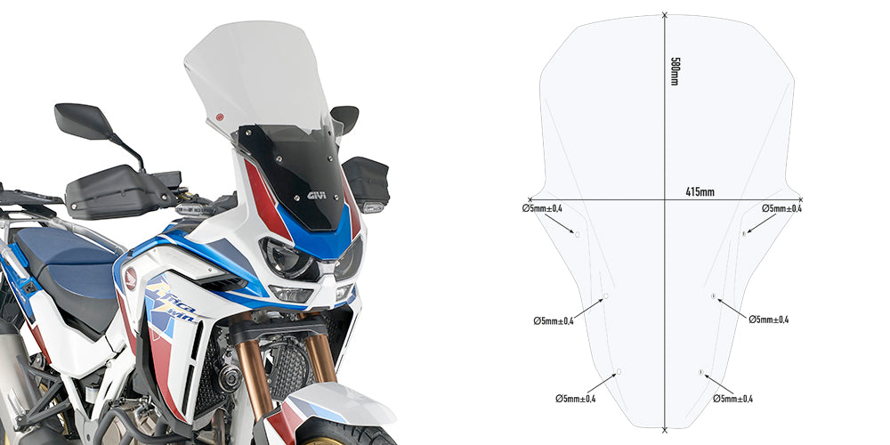 GIVI - D1178ST Screen for Honda CRF1100L Africa Twin Adventure Sports (20>21)