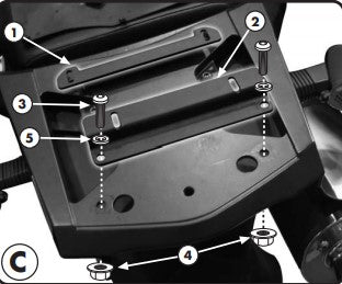KAPPA - K528M Monolock Rear Rack for Kawasaki KLV1000 / Suzuki DL650 / DL1000 V-Strom (02>11)