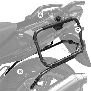 KAPPA - KLXR174 Side Racks for Honda CBF500 / CBF600S/N / CBF1000/ABS (04>12)
