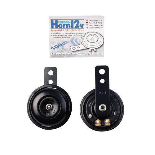 OXFORD - 12v Universal Horn (Black/Chrome)