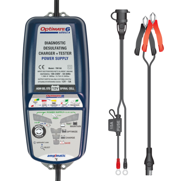 OPTIMATE 6 - TM190 Select Battery Charger (12V/5A)