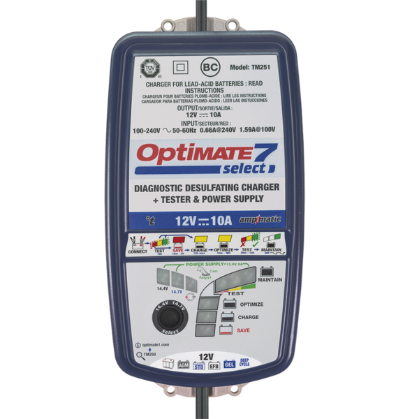 OPTIMATE 7 - TM250 Select Battery Charger (12V/10A)