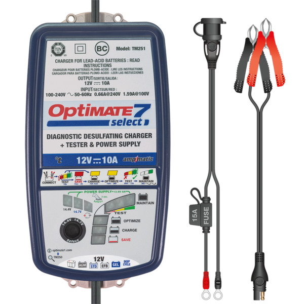 OPTIMATE 7 - TM250 Select Battery Charger (12V/10A)
