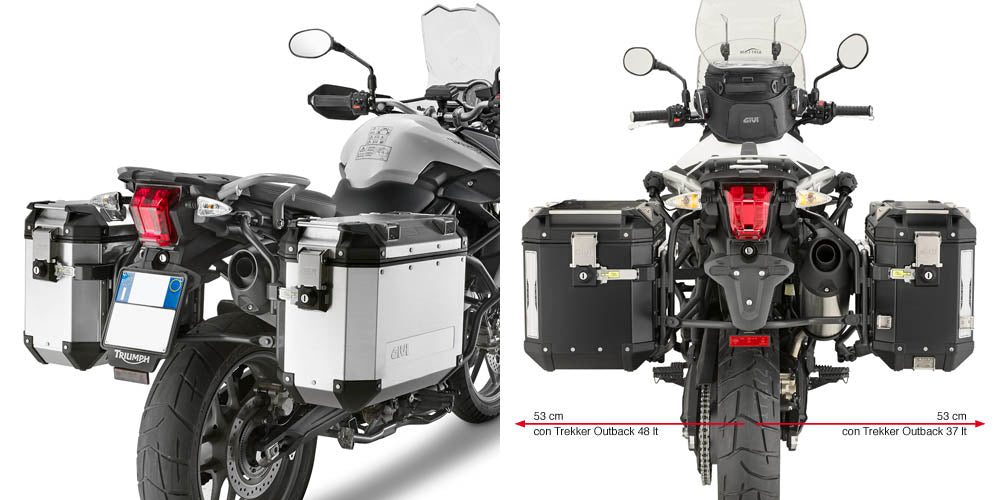 GIVI - PL6401CAM Side Racks for Triumph Tiger 800 / XC / XR (11>17)