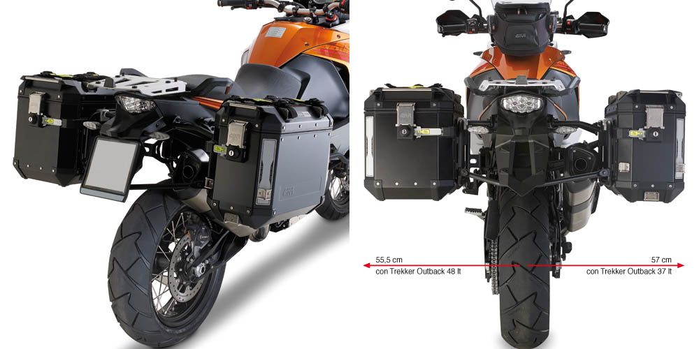 GIVI - PL7705CAM Side Racks for KTM 1050 / 1090 / 1190/ / 1290 Adventure / Super Adventure (13>20)