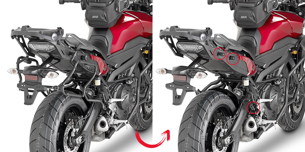 GIVI - PLXR2122 Side Racks for Yamaha MT-09 Tracer (15>17)