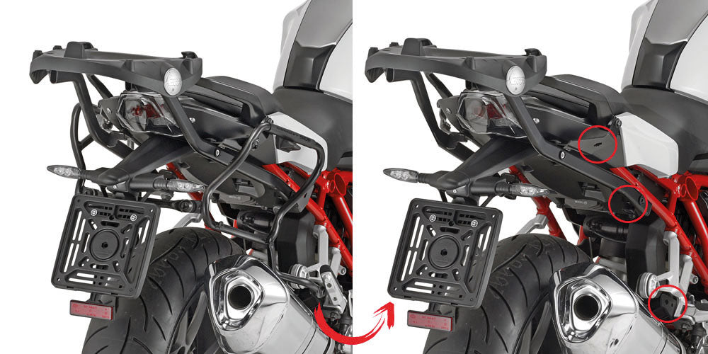 GIVI - PLXR5117 Side Racks for BMW R1200R/RS / R1250R/RS (15>21)
