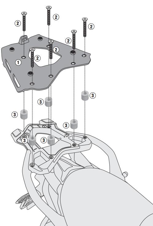GIVI - SRA5117 Top Box Rack for BMW R1200R/RS / R1250R/RS (15>21)