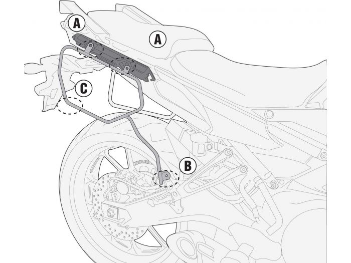 GIVI - TE2122 Side Racks for Yamaha MT-09 Tracer (15>17)
