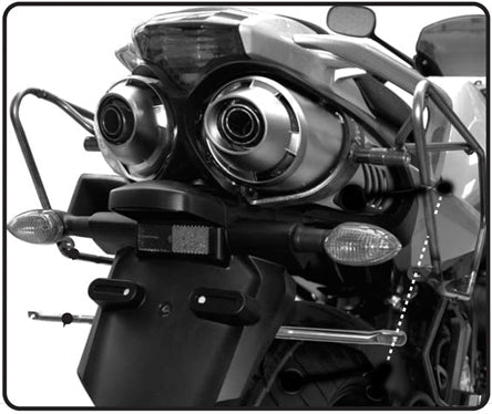 GIVI - TE351 Side Racks for Yamaha FZ6 S2 / FZ6 600 Fazer S2 (07>11)
