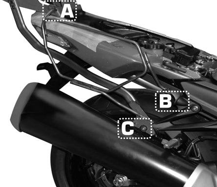 GIVI - TE4106 Side Racks for Kawasaki ZZR1400 (12>21)