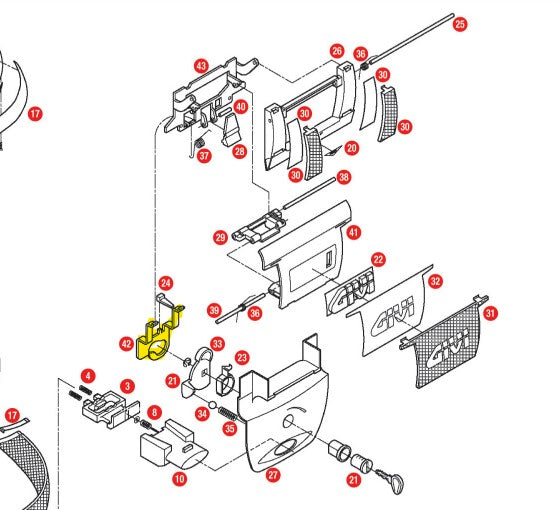 GIVI - Z133 Steel Sliding Plate for E52 Top Case