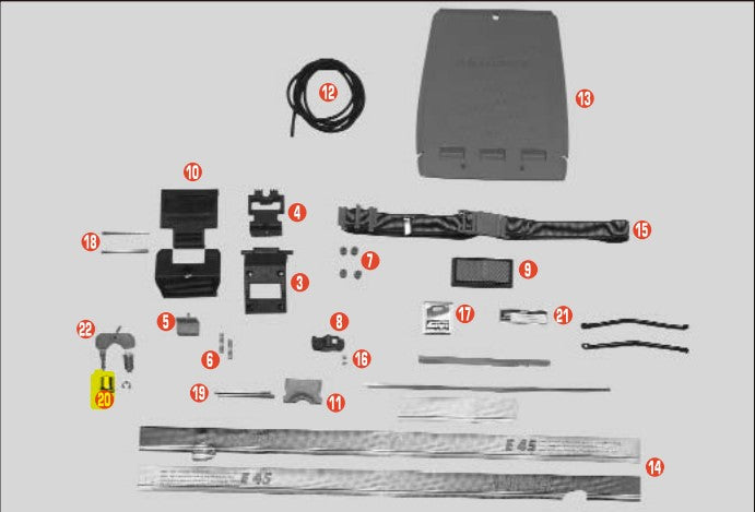 GIVI - Z210 Chrome Bushing for Lock Set of Select Cases