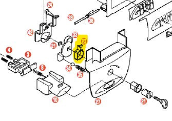 GIVI - Z234A D-Ring Acetalic Latch for E52 Top Case