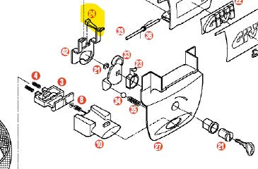 GIVI - Z234B Acetalic Handle Latch for E52 Top Case