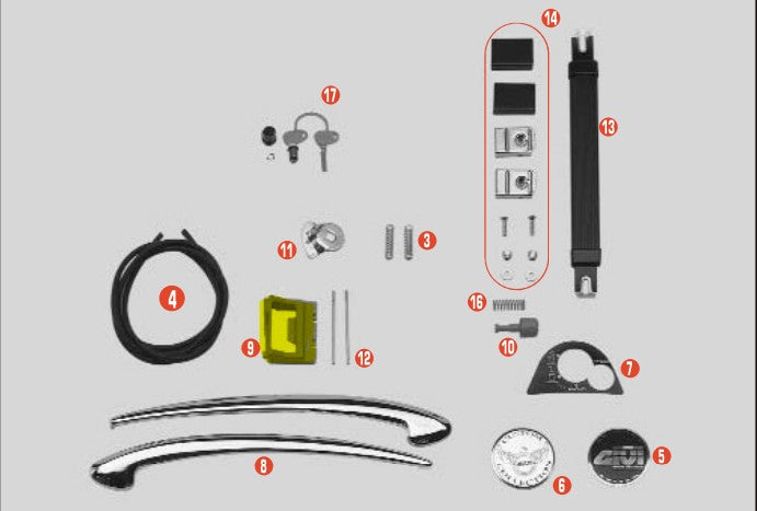 GIVI - Z387 Latch for E21 Side Cases