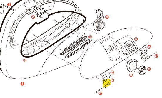 GIVI - Z539 Hooks for E41 Side Cases