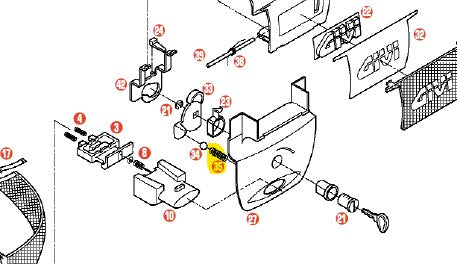 GIVI - Z631 Steel Spring for E52 Top Case