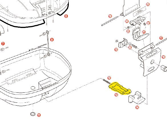 GIVI - Z762NR Bolt for Select Cases