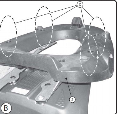 GIVI - E225M Monolock Rear Rack for Honda XL700V Transalp (08>13)