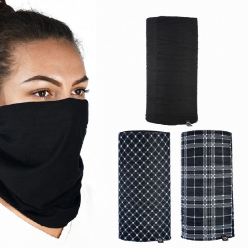 OXFORD - Black/White Tartan Comfy (3 Pack)