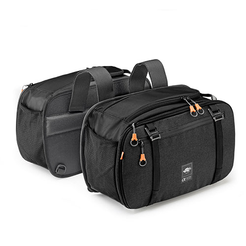 KAPPA - AH202BK Alpha Expandable Saddle Bags (25lt)