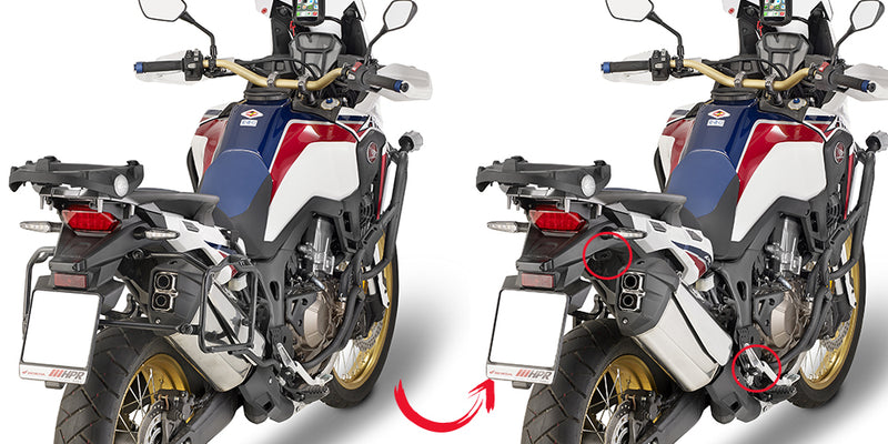 KAPPA - KLR1144 Side Racks for Honda CRF1000L Africa Twin (16>17)