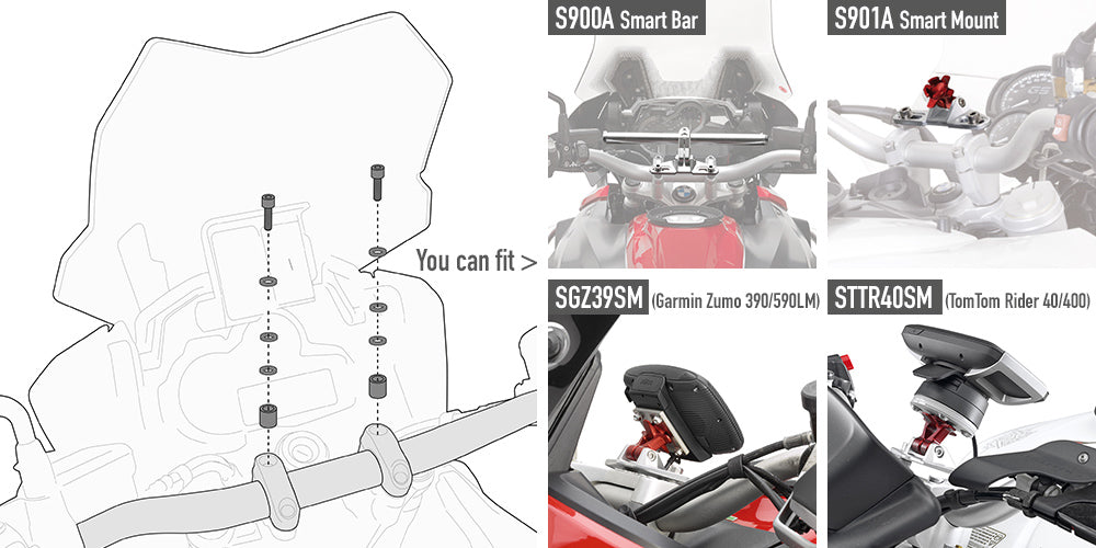 GIVI - 05SKIT Universal Smart Bar / Mount Installation Kit