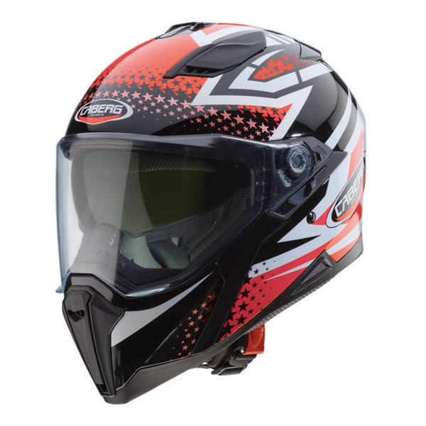 CABERG - Jackal Sniper Helmet (Black/White/Red Fluo)