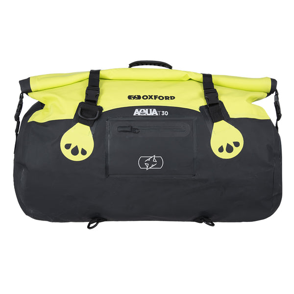 OXFORD - Aqua-T Waterproof Roll Bag - Black/Fluo (30lt)