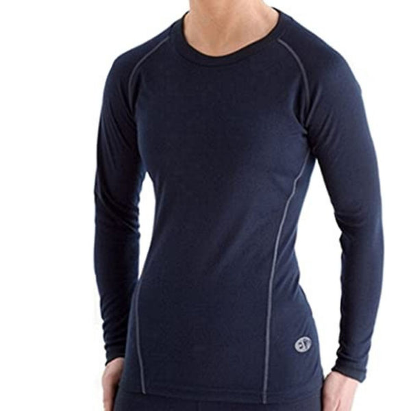 Long Sleeve Edz Thermals EDZ Ladies Crew Neck Base Layer Top (Navy)