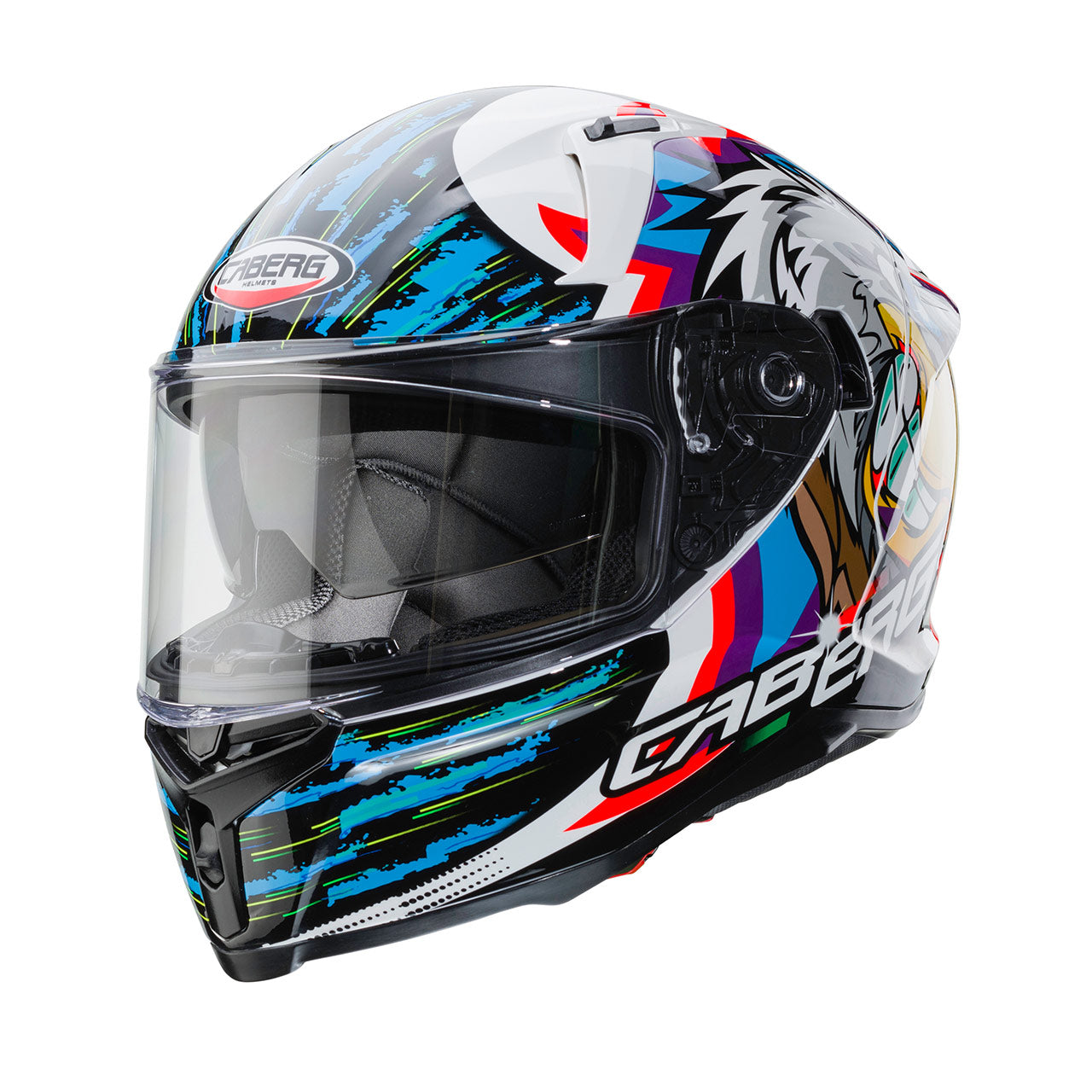 CABERG - Avalon Hawk Helmet (White/Black/Blue)