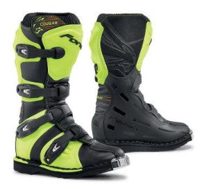 FORMA - Youth Cougar MX Boots (Black/Fluo)