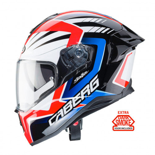 CABERG - Drift EVO MR55 Helmet (White/Red/Blue)