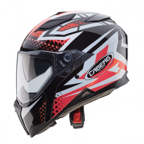 CABERG - Jackal Sniper Helmet (Black/White/Red Fluo)