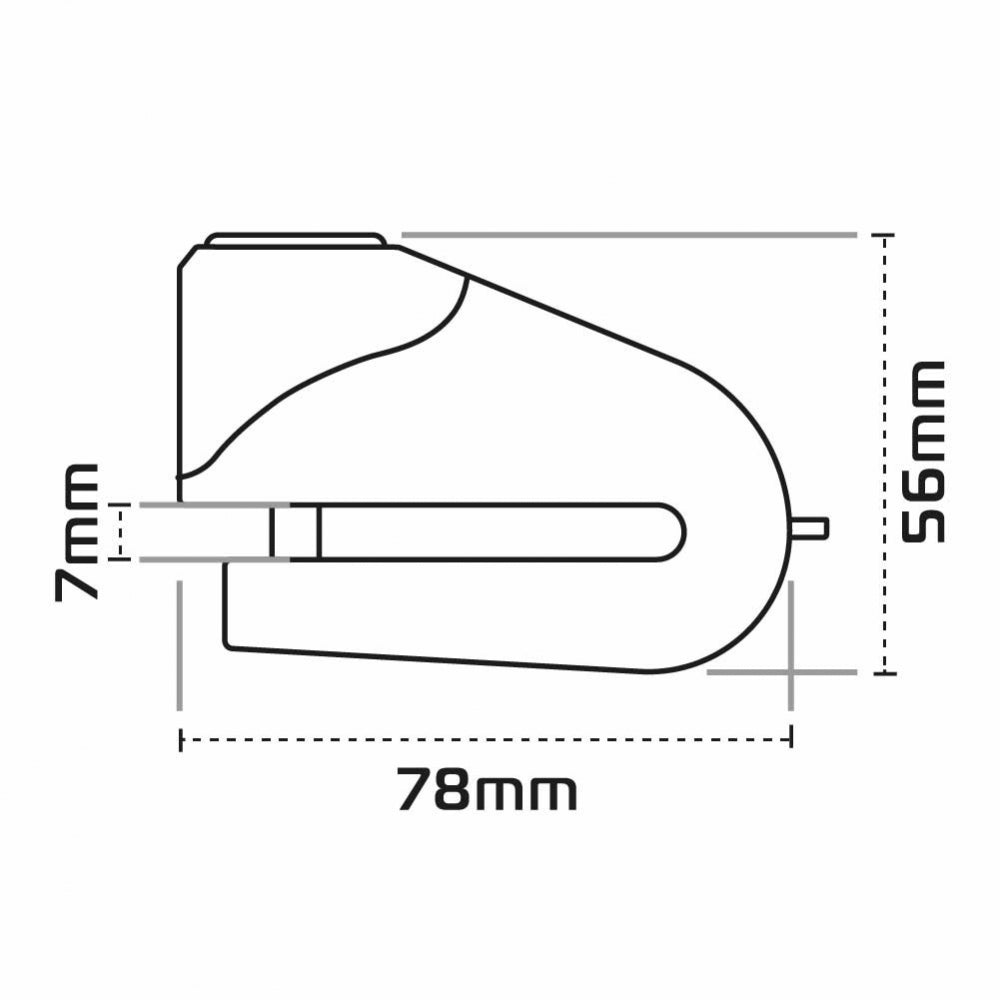 OXFORD - XD10 Quartz Disc Lock (Silver - 10mm)