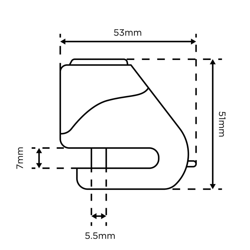 OXFORD - Micro XD5 Disc Lock (5.5mm)