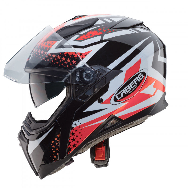 CABERG - Jackal Sniper Helmet (Black/White/Red Fluo)