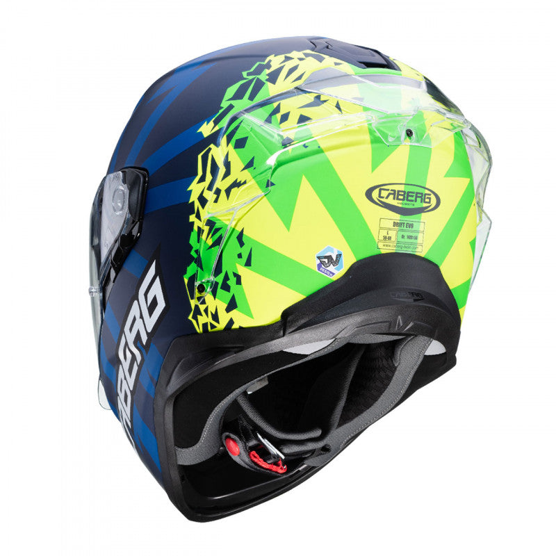 CABERG - Drift Evo Storm Helmet (Blue/Yellow/Green)