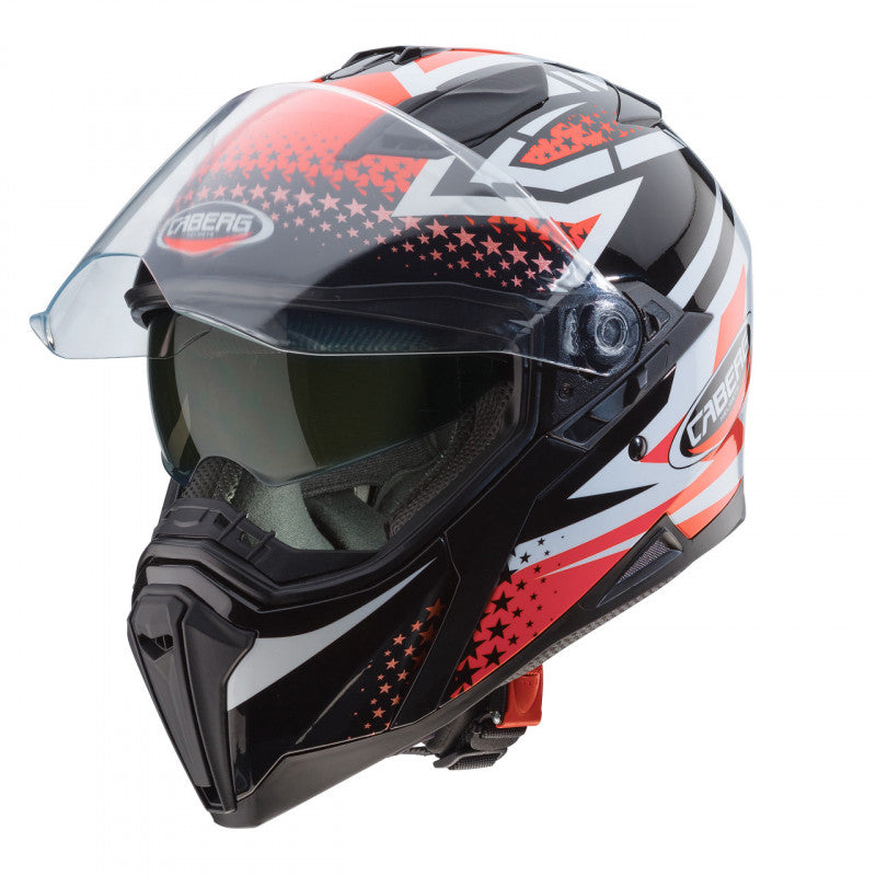 CABERG - Jackal Sniper Helmet (Black/White/Red Fluo)