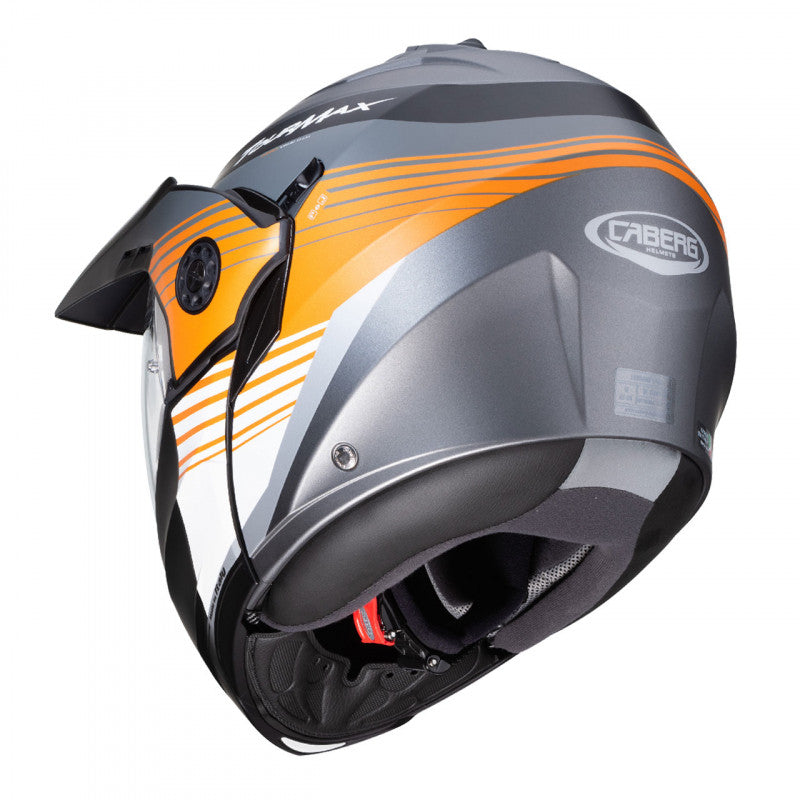 CABERG - Tourmax Titan Helmet (Gunmetal/Orange/White)