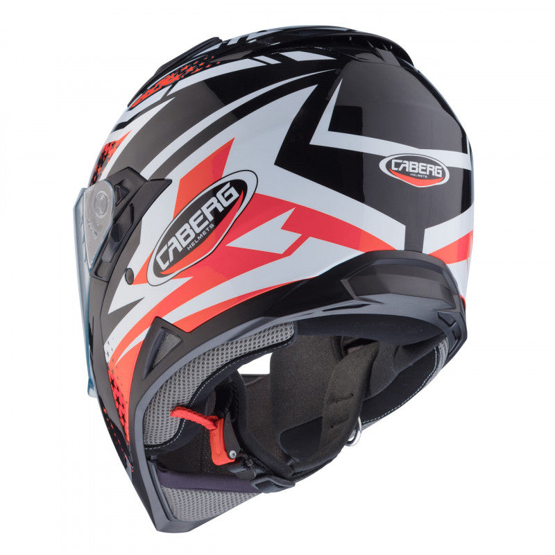 CABERG - Jackal Sniper Helmet (Black/White/Red Fluo)