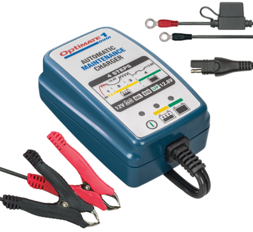 OPTIMATE 1 - TM402D Duo Battery Charger (12V/12.8V/0.6A)