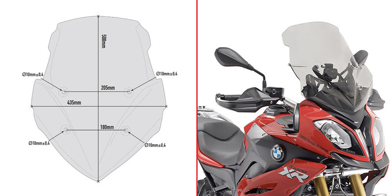 GIVI - D5119S Screen for BMW S1000XR (15>19)