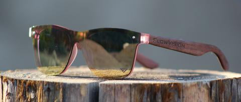 FLOW VISION - Pink Rose Gold Rythem Sunglasses
